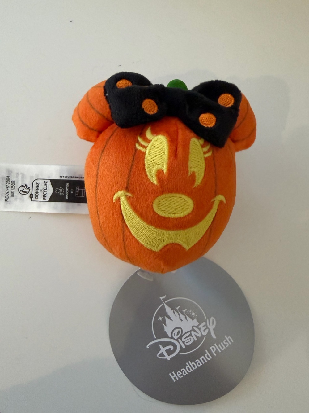 Disney Minnie Pumpkin Headband Plush